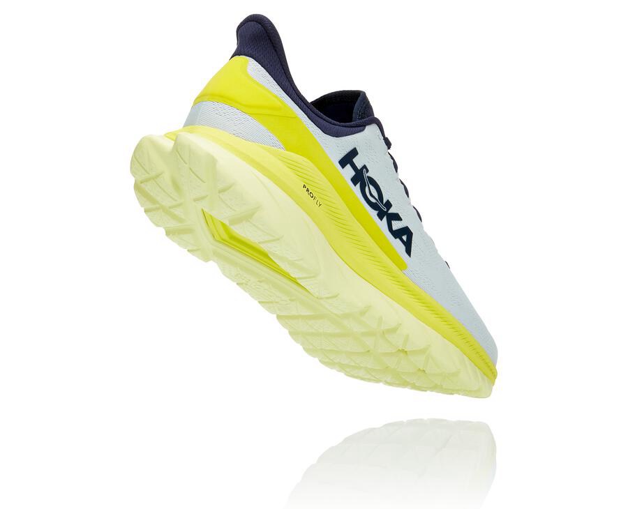 Hoka One One Koşu Ayakkabısı Erkek Beyaz - Mach 4 - KW6745130